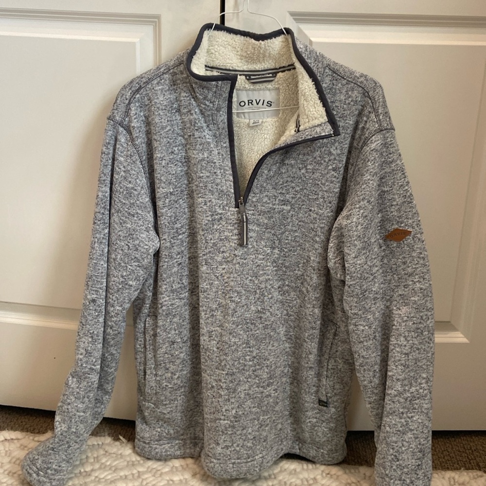 Orvis Men’s quarter zip Sherpa jacket XL